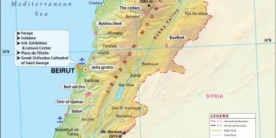 Mapu starých Libanon